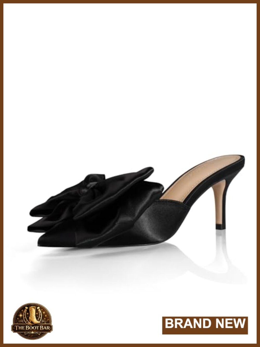 3'' High Heel Satin Mules, Pointed Toe Slip-on Stiletto Party Prom Dress Sandals